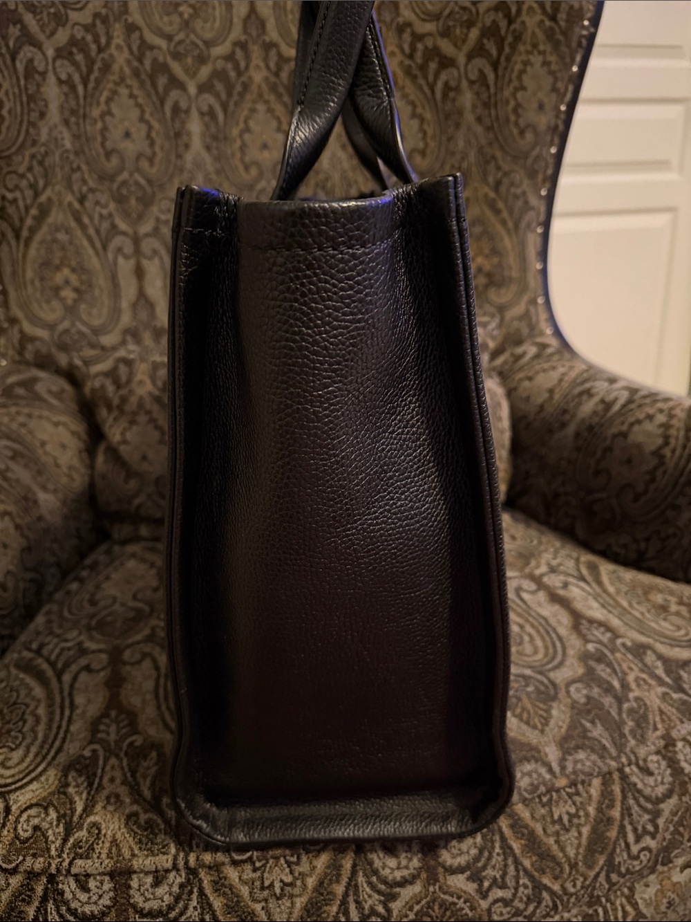 Marc Jacobs Black Pebbled Leather The Tote Bag - Picture 2 of 8